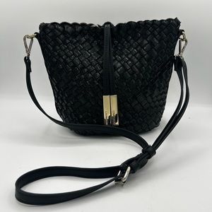 Calvin Klein Black Woven Crossbody •294